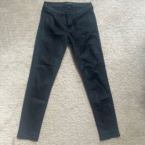 Black wax finish Banana Republic pant/jeans